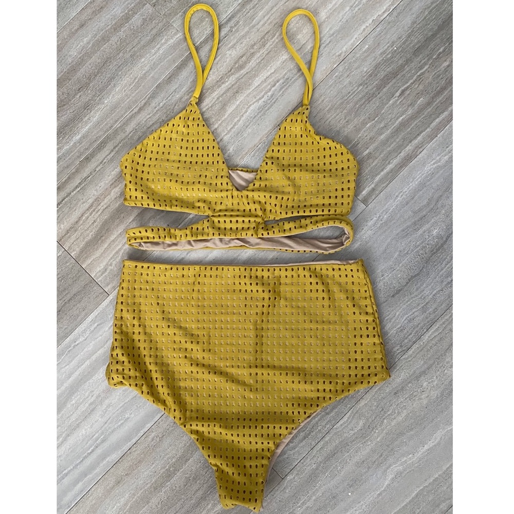 ACACIA Swimwear Pineapple Mesh Set